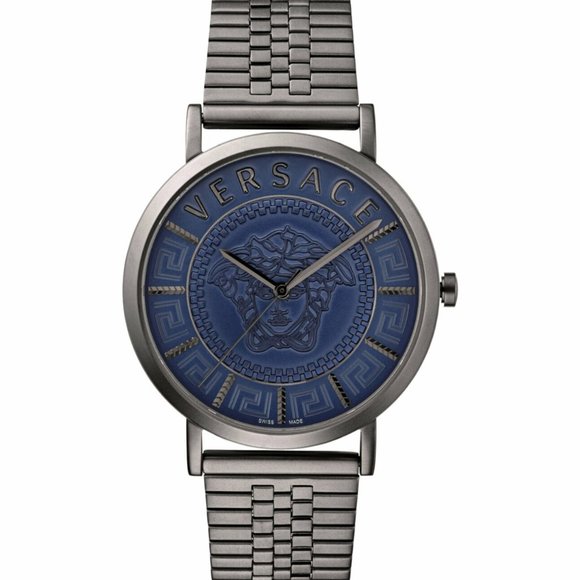 Versace Men's Blue V Steel Watch